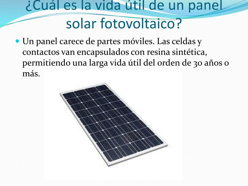 ¿Cuál es la vida útil de un panel solar fotovoltaico