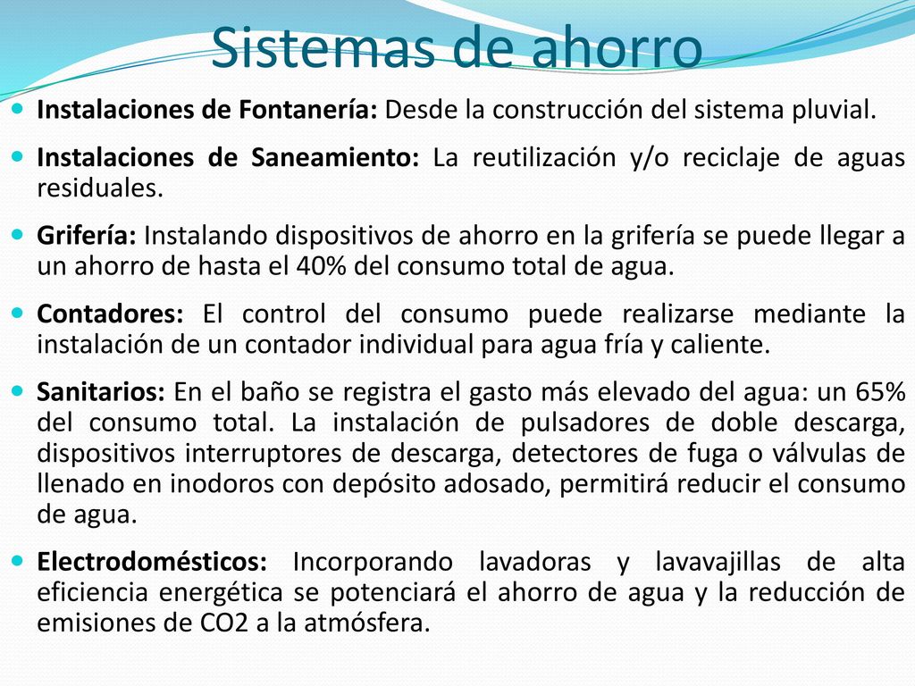 Sistemas de ahorro Instalaciones de Fontanería: Desde la construcción del sistema pluvial.
