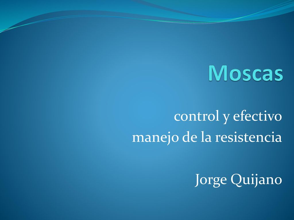 control y efectivo manejo de la resistencia Jorge Quijano