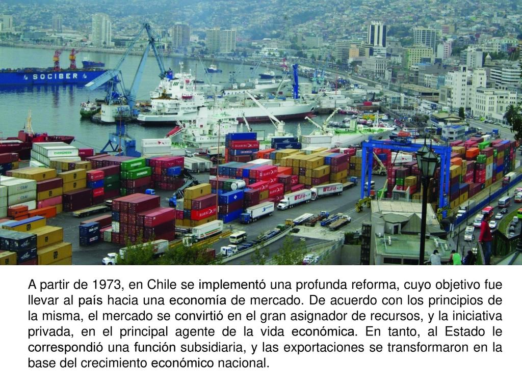A partir de 1973, en Chile se implementó una profunda reforma, cuyo objetivo fue llevar al país hacia una economía de mercado.