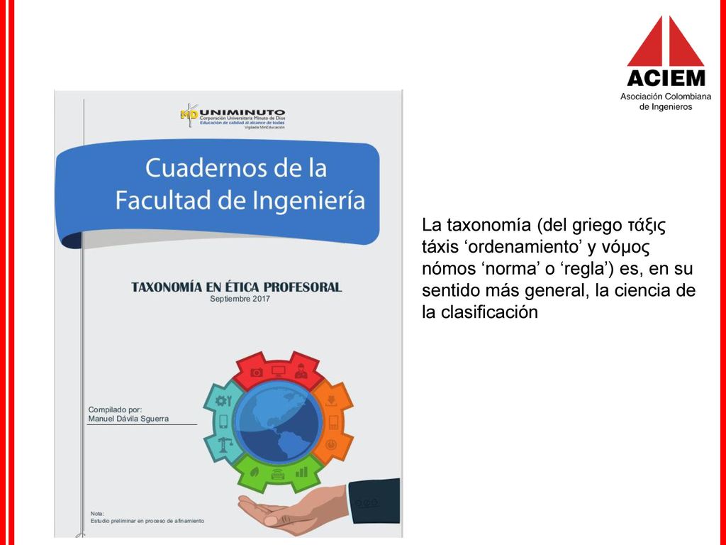 La taxonomía (del griego τάξις táxis ‘ordenamiento’ y νόμος nómos ‘norma’ o ‘regla’) es, en su sentido más general, la ciencia de la clasificación