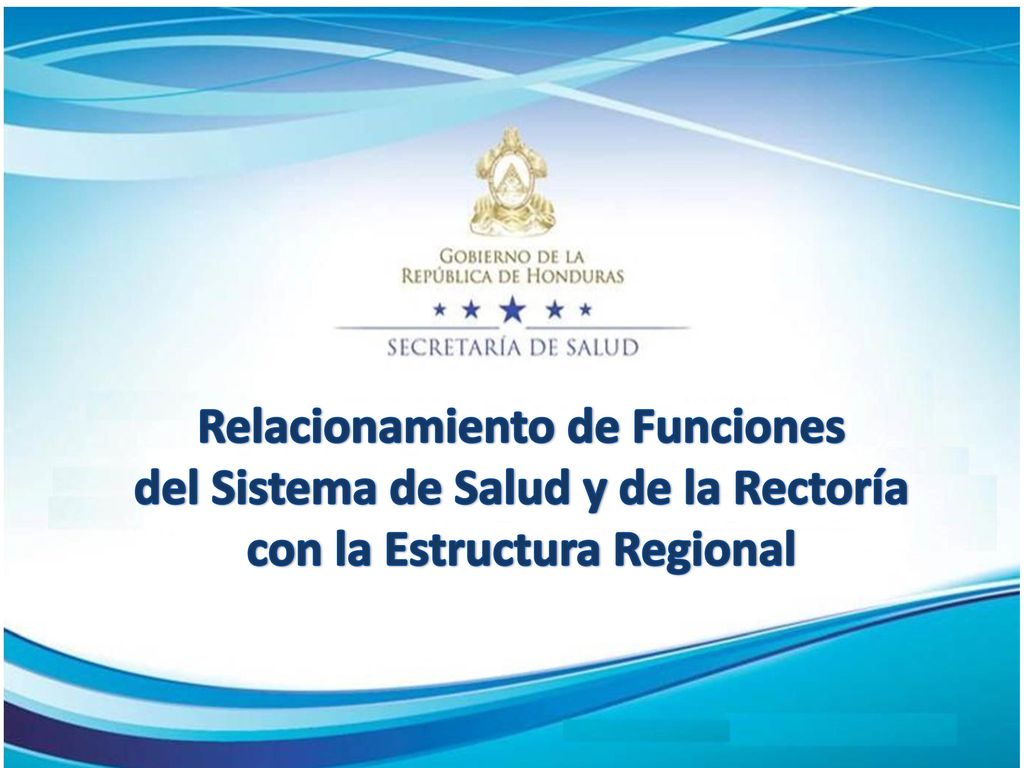Relacionamiento de Funciones del Sistema de Salud y de la Rectoría