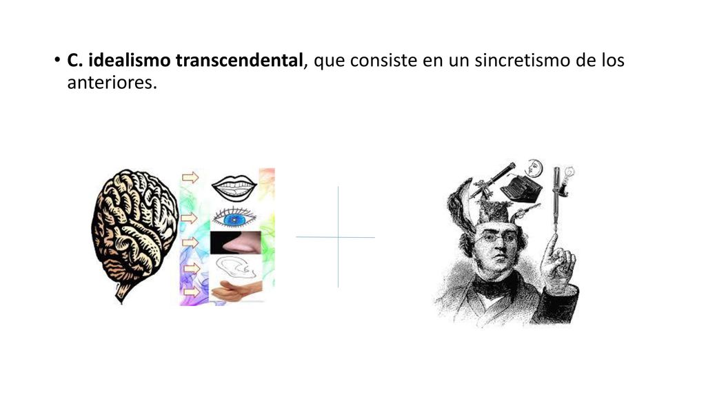 C. idealismo transcendental, que consiste en un sincretismo de los anteriores.
