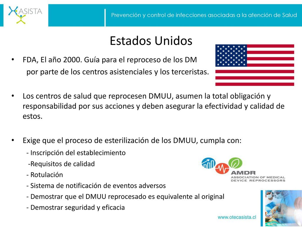 Estados Unidos FDA, El año Guía para el reproceso de los DM