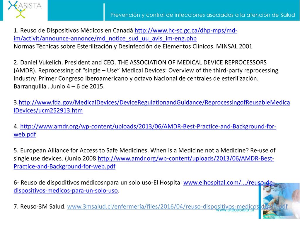 Prevención y control de infecciones asociadas a la atención de Salud