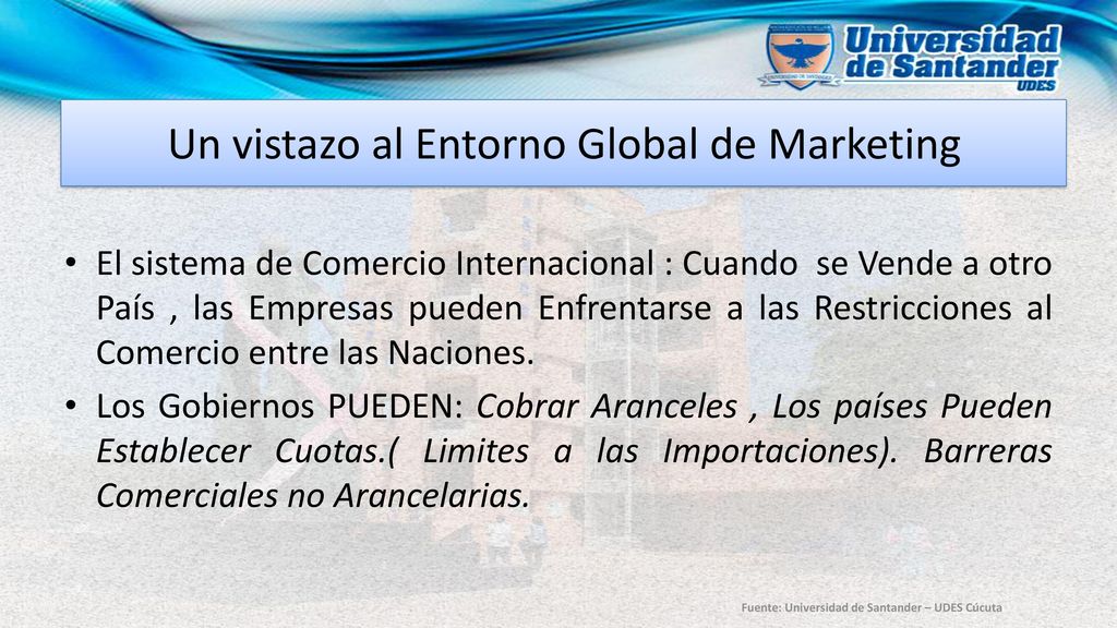 Un vistazo al Entorno Global de Marketing