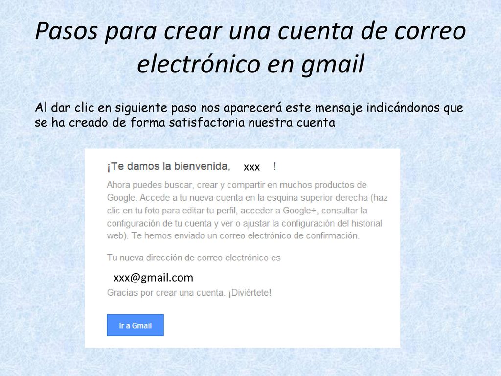 Pasos para crear una cuenta de correo electrónico en gmail