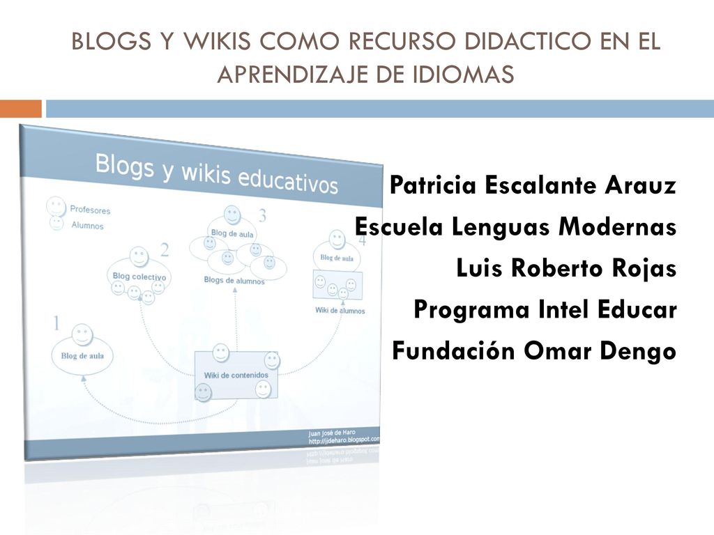 BLOGS Y WIKIS COMO RECURSO DIDACTICO EN EL APRENDIZAJE DE IDIOMAS