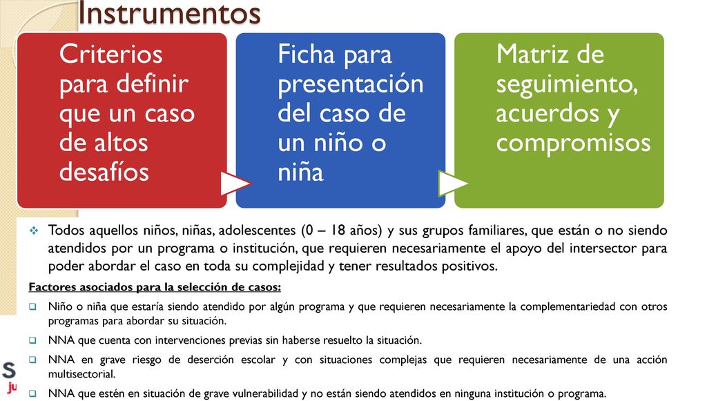 Instrumentos Criterios para definir que un caso de altos desafíos