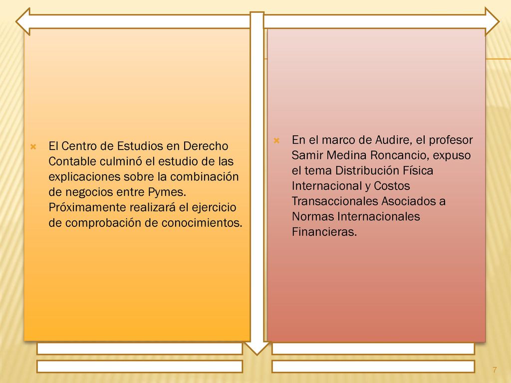 El Centro de Estudios en Derecho Contable culminó el estudio de las explicaciones sobre la combinación de negocios entre Pymes. Próximamente realizará el ejercicio de comprobación de conocimientos.