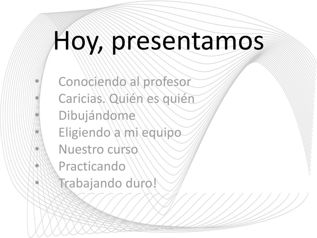 Hoy, presentamos Conociendo al profesor Caricias. Quién es quién