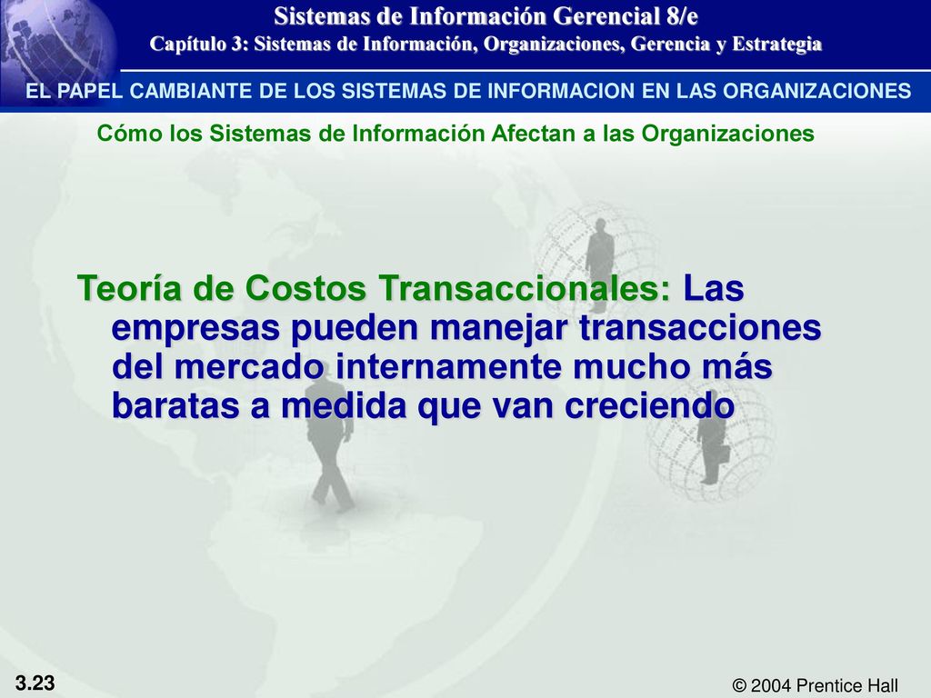 EL PAPEL CAMBIANTE DE LOS SISTEMAS DE INFORMACION EN LAS ORGANIZACIONES