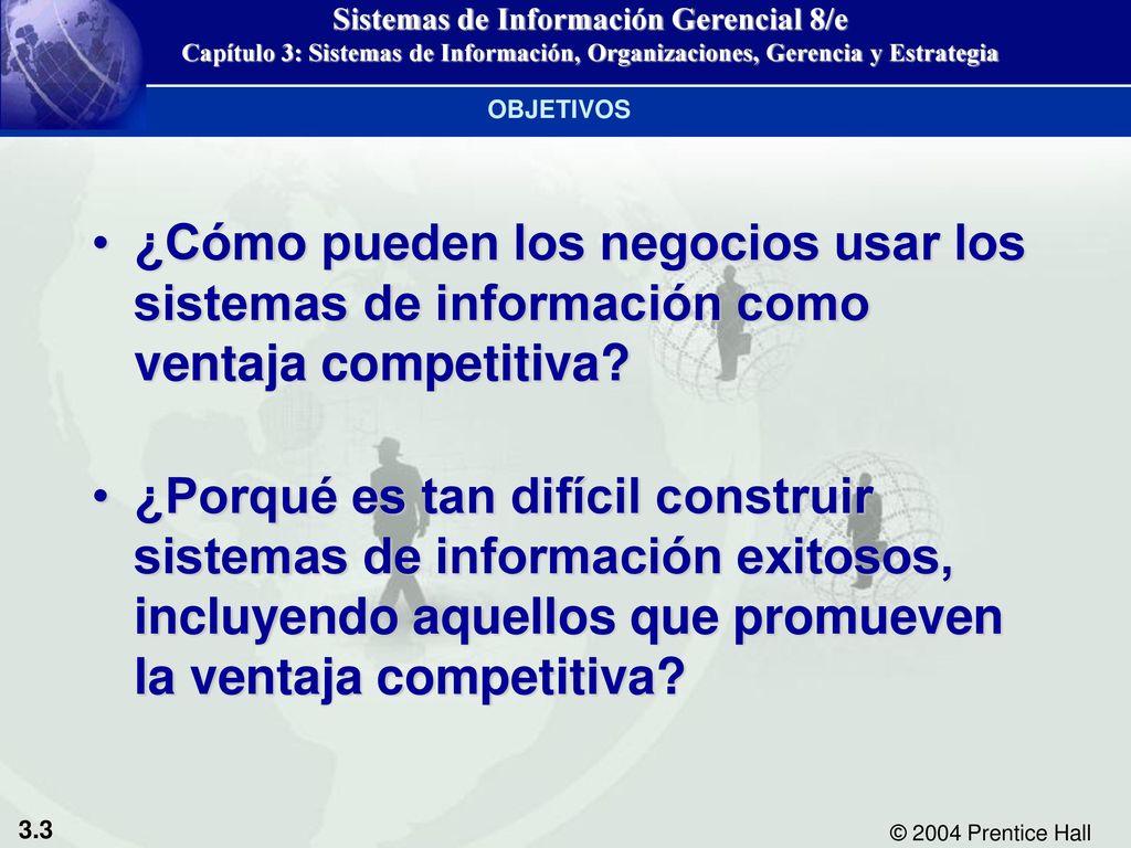 OBJETIVOS ¿Cómo pueden los negocios usar los sistemas de información como ventaja competitiva
