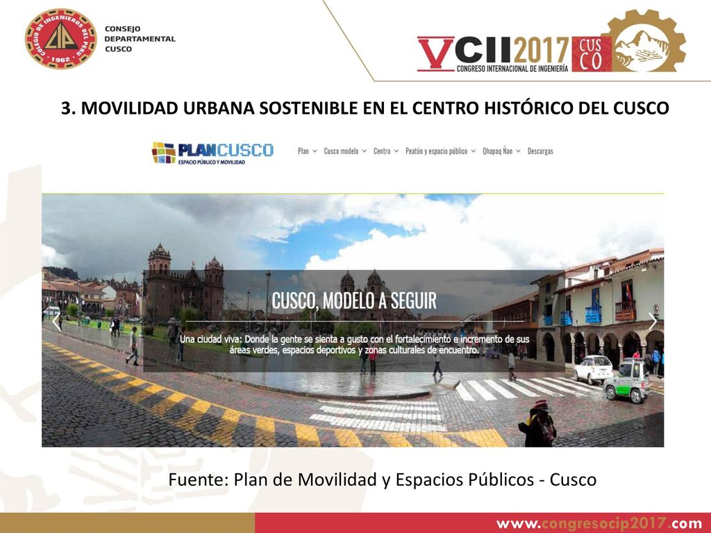 3. MOVILIDAD URBANA SOSTENIBLE EN EL CENTRO HISTÓRICO DEL CUSCO