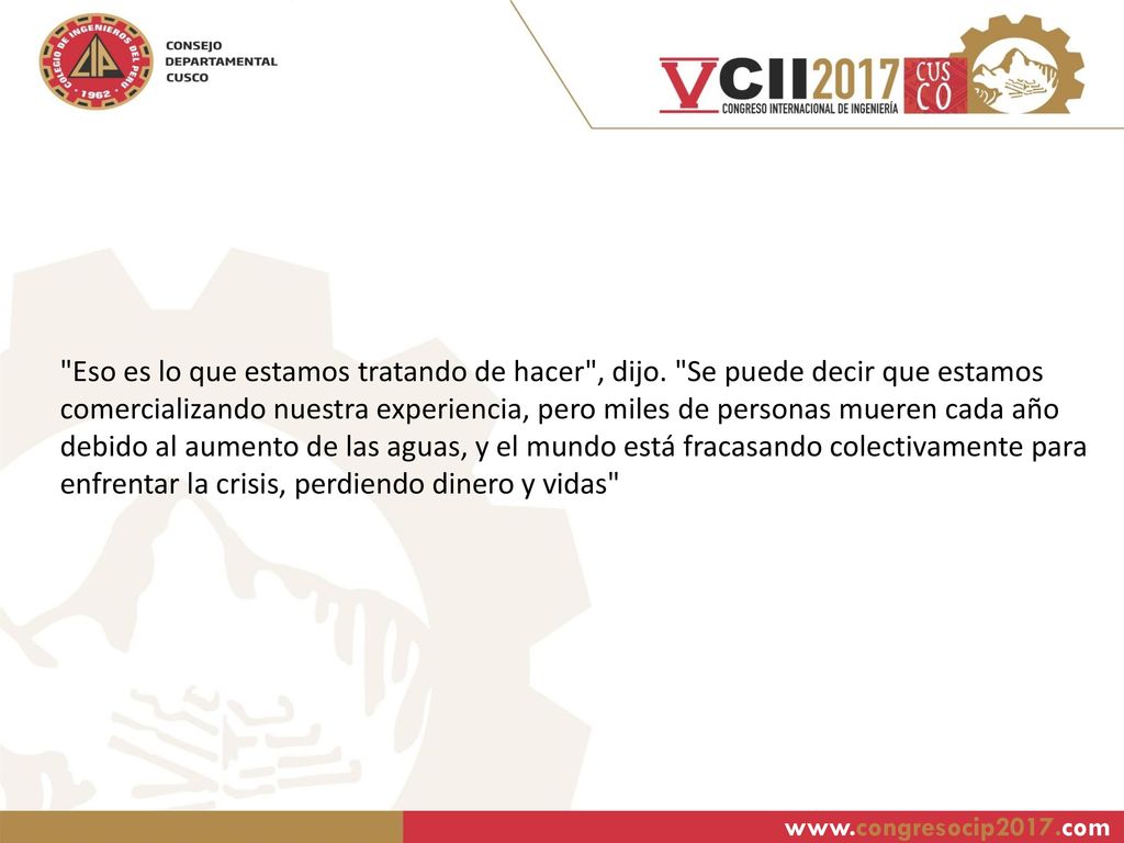Eso es lo que estamos tratando de hacer , dijo