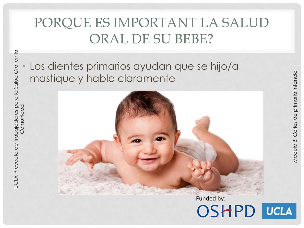 Porque es important la salud oral de su bebe