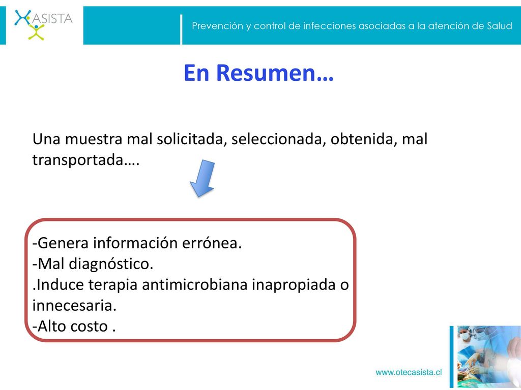 Prevención y control de infecciones asociadas a la atención de Salud