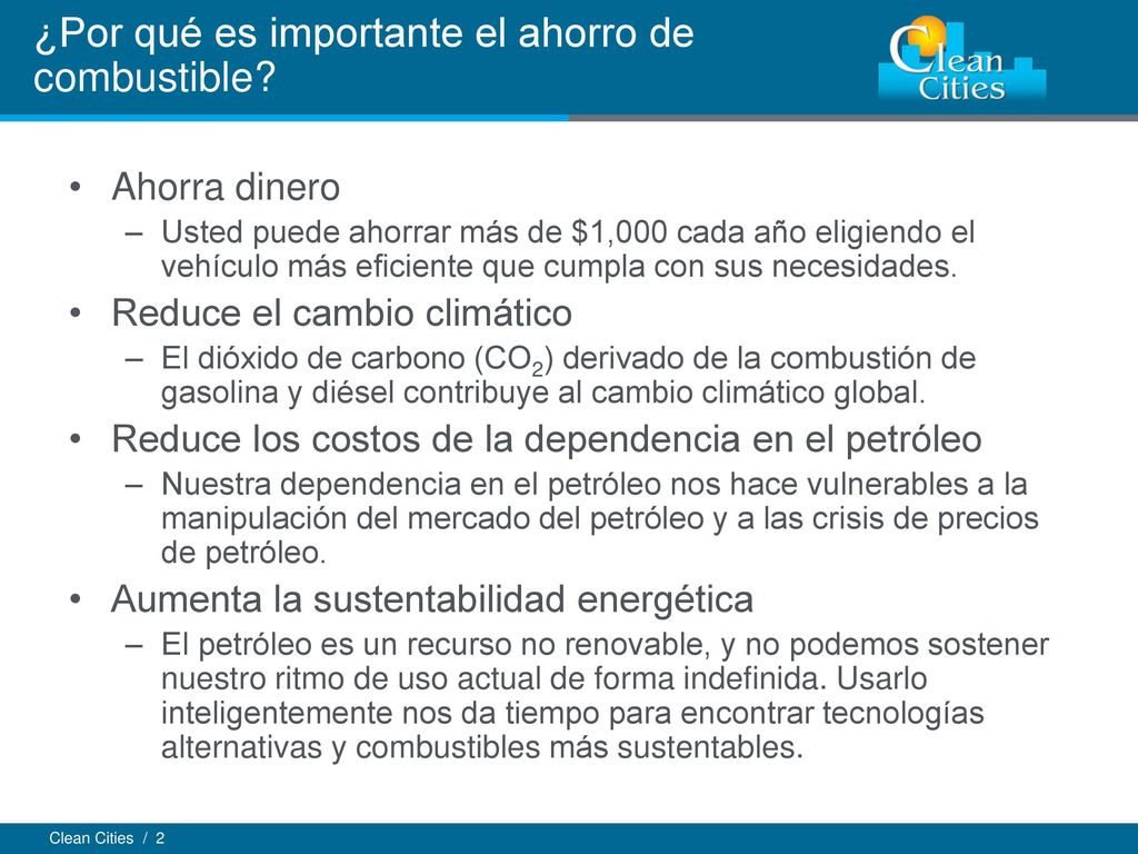 ¿Por qué es importante el ahorro de combustible