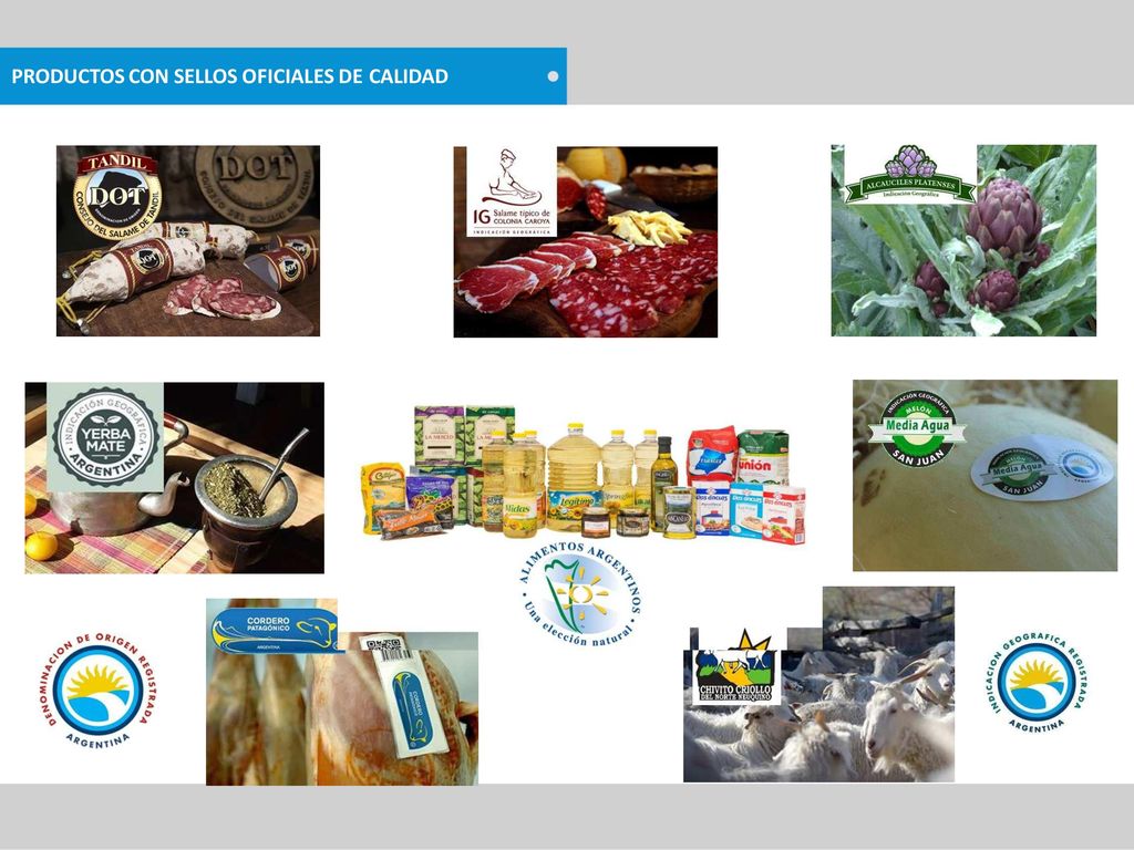 PRODUCTOS CON SELLOS OFICIALES DE CALIDAD