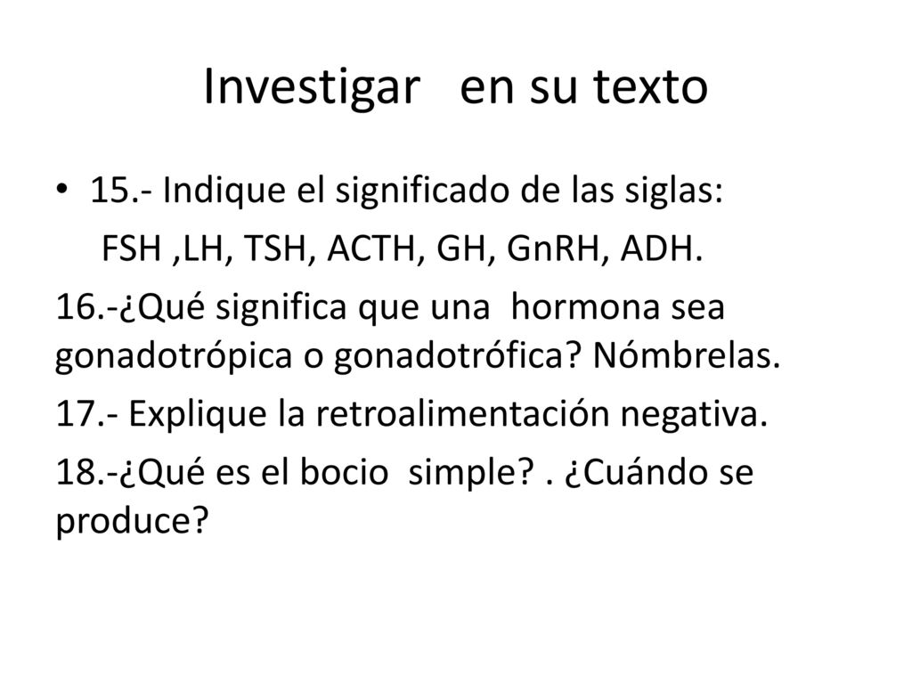 Investigar en su texto 15.- Indique el significado de las siglas: