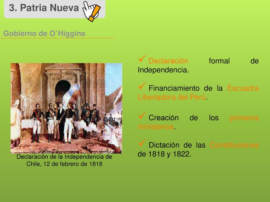 Declaración de la Independencia de Chile, 12 de febrero de 1818