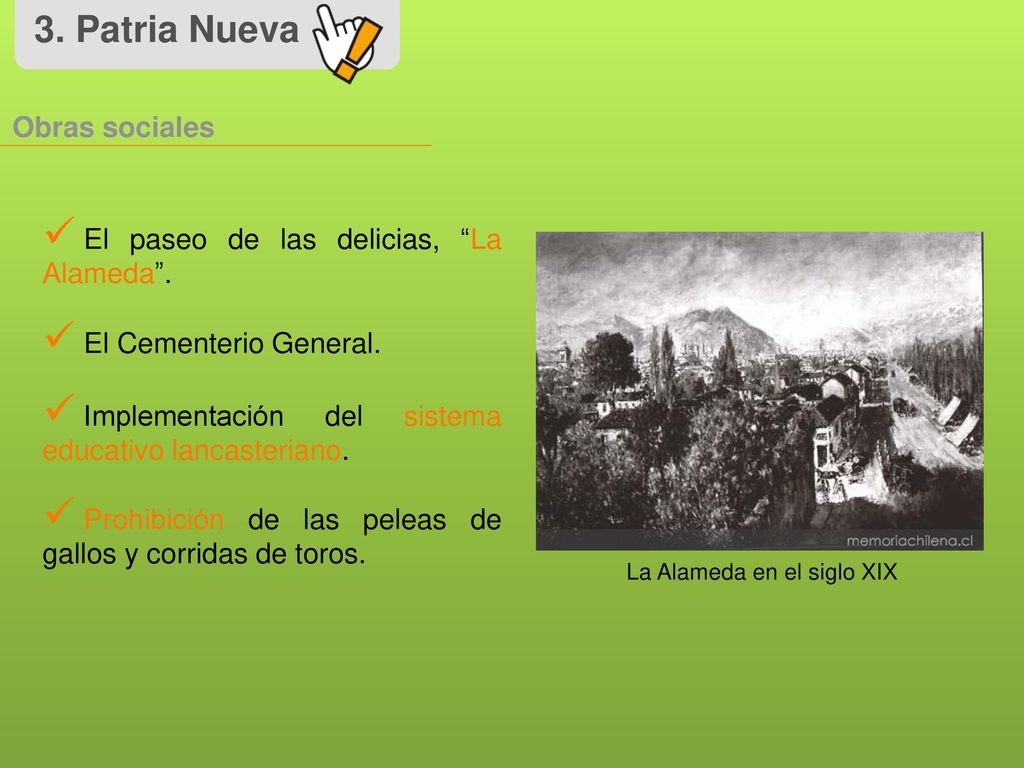 3. Patria Nueva Obras sociales El paseo de las delicias, La Alameda .