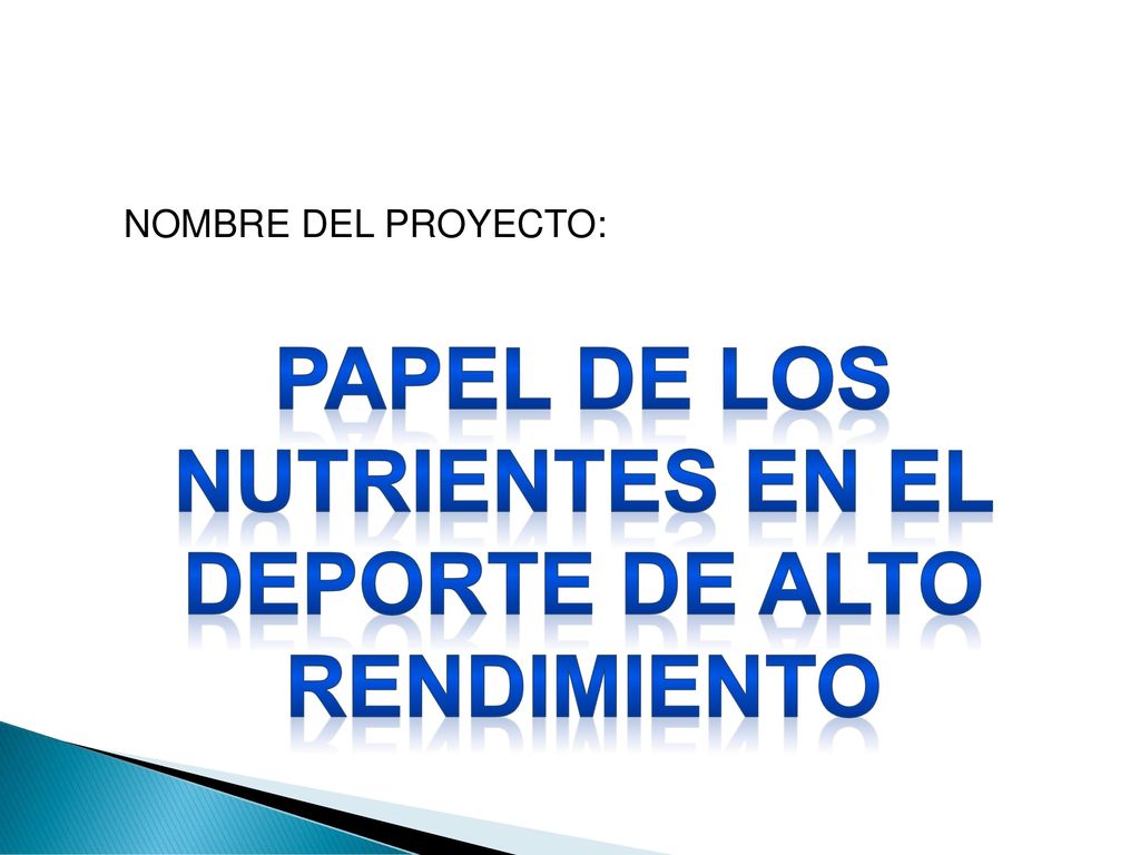 PAPEL DE LOS NUTRIENTES EN EL DEPORTE DE ALTO RENDIMIENTO