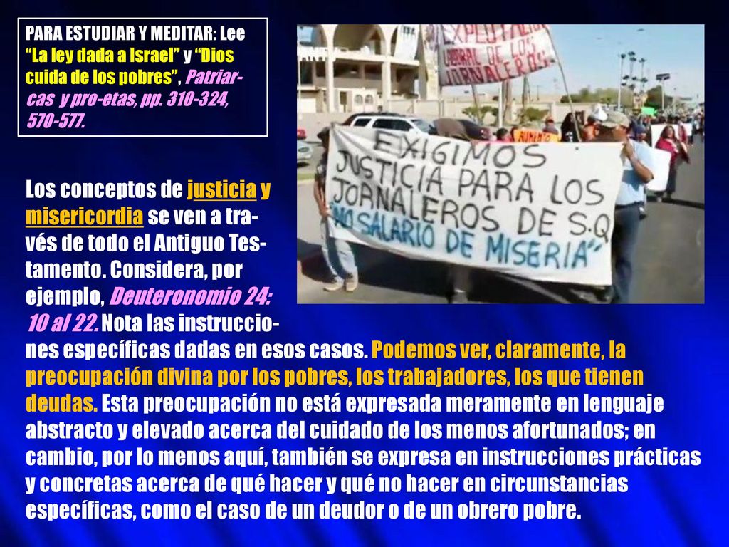 Los conceptos de justicia y misericordia se ven a tra-