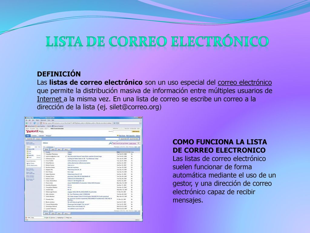 Lista de correo electrónico