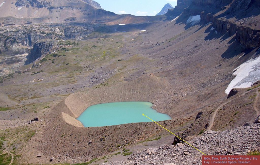 Ibón. Tarn. Earth Science Picture of the Day- Universities Space Research.