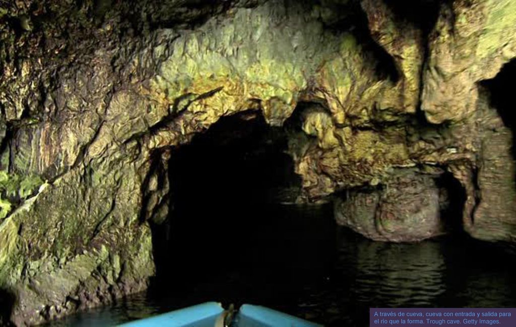 A través de cueva, cueva con entrada y salida para el río que la forma
