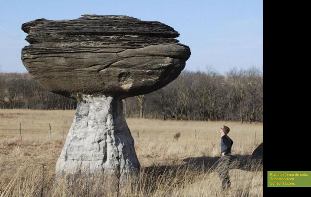 Roca en forma de seta. Toadstool rock. Sorisonail.com.