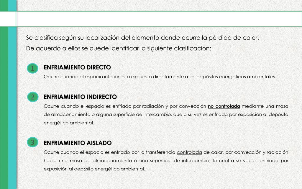 Se clasifica según su localización del elemento donde ocurre la pérdida de calor.