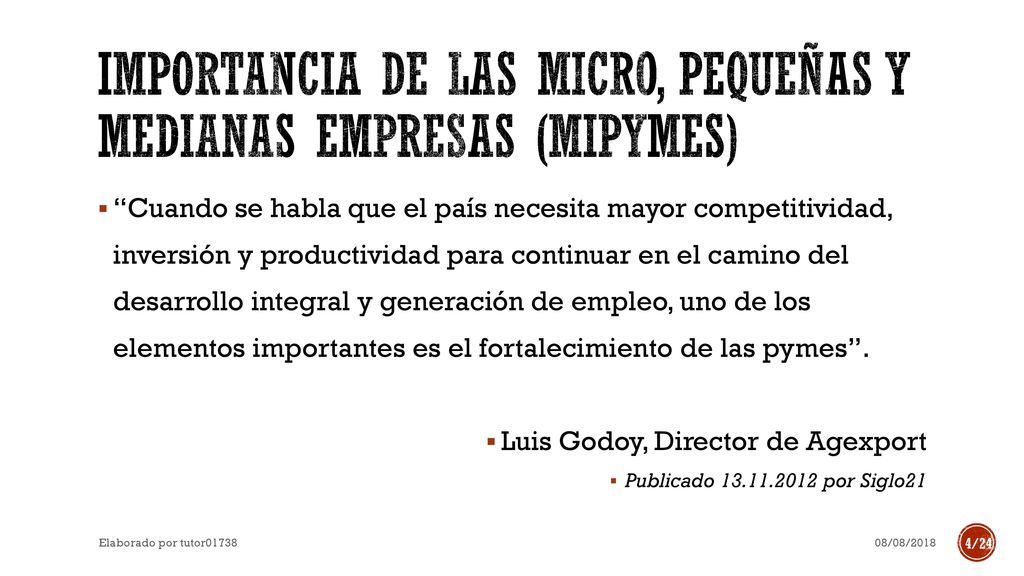 importancia de las micro, pequeñas y medianas empresas (MIPYMES)