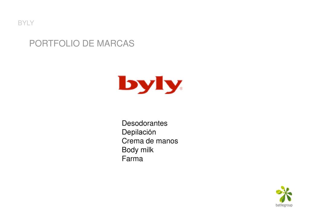 PORTFOLIO DE MARCAS Desodorantes Depilación Crema de manos Body milk