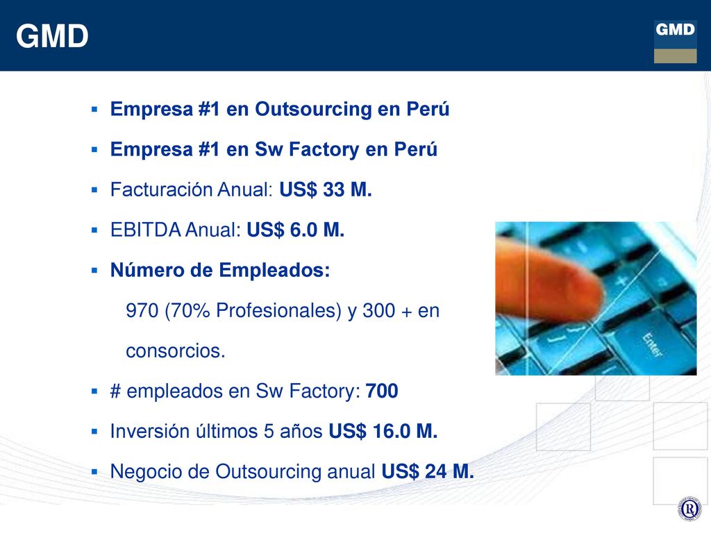 GMD Empresa #1 en Outsourcing en Perú Empresa #1 en Sw Factory en Perú