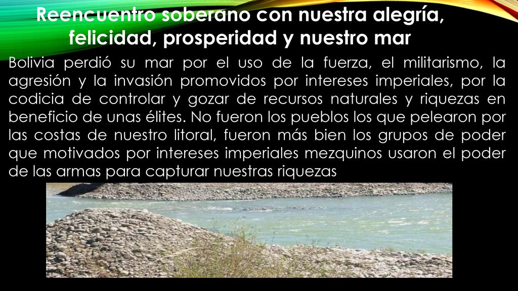 Reencuentro soberano con nuestra alegría, felicidad, prosperidad y nuestro mar