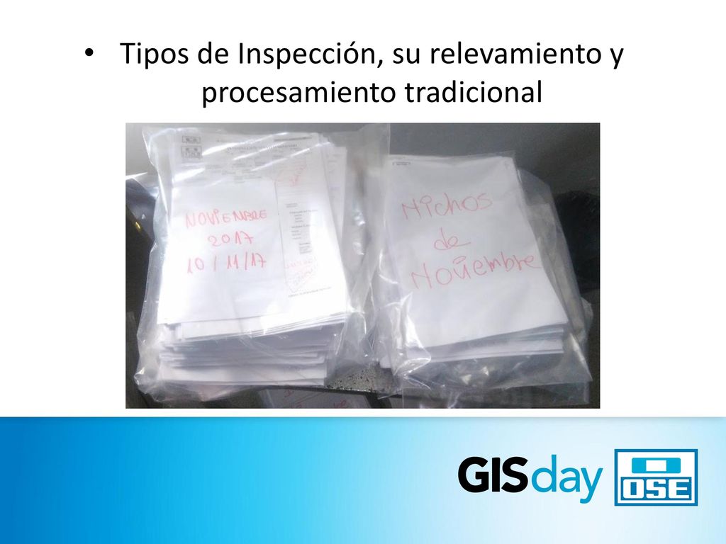 Tipos de Inspección, su relevamiento y procesamiento tradicional