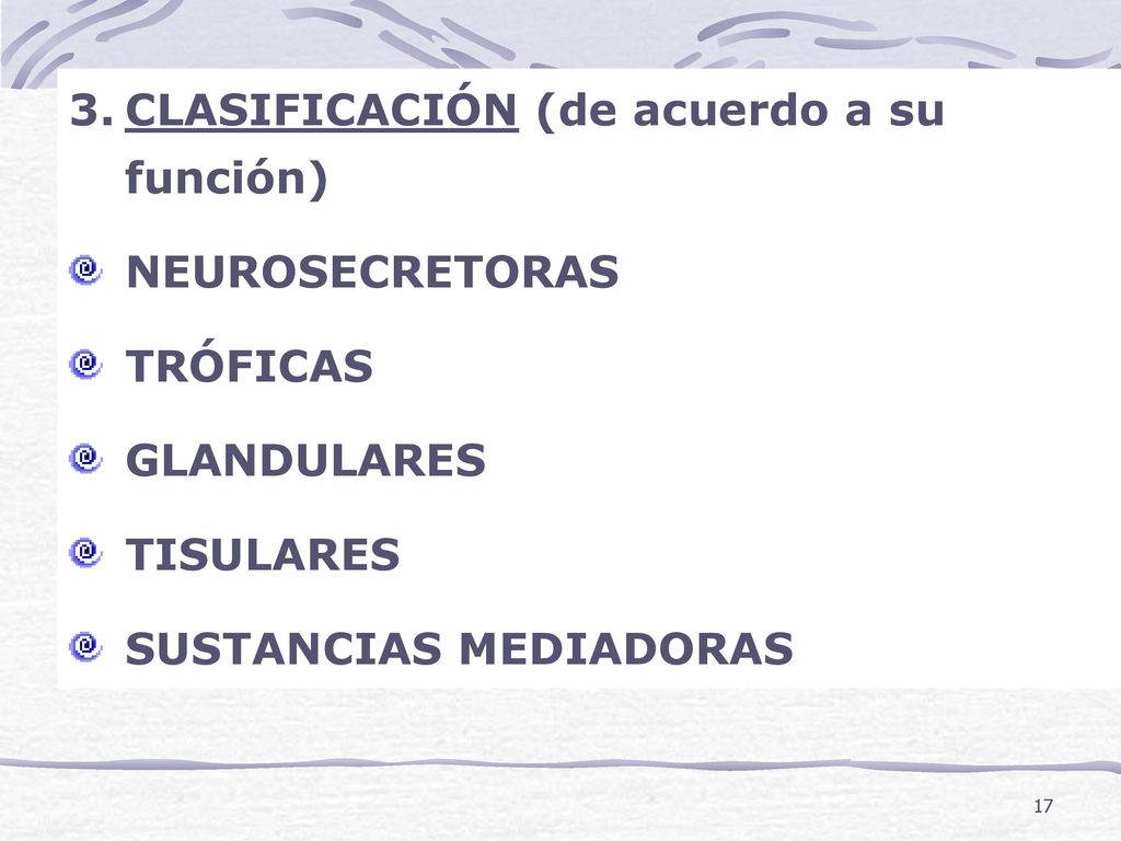 CLASIFICACIÓN (de acuerdo a su función)