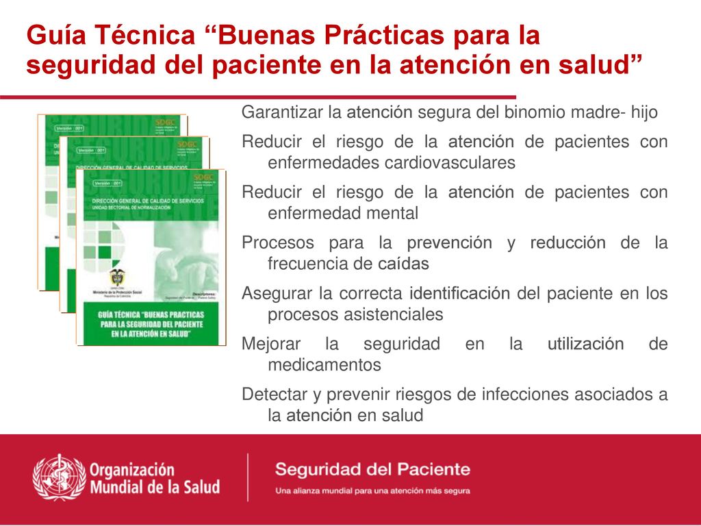 Guía Técnica Buenas Prácticas para la seguridad del paciente en la atención en salud