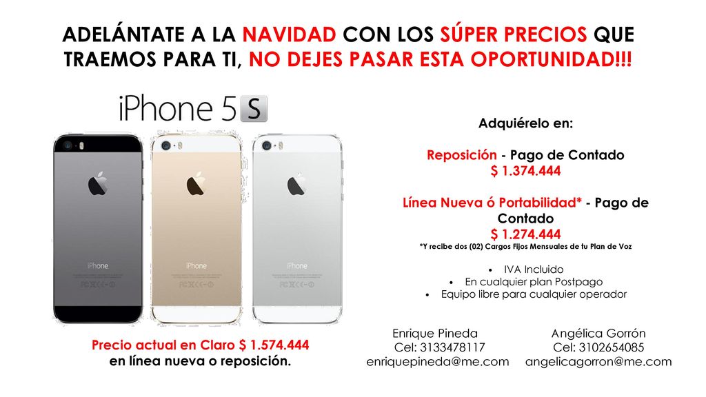 ADELÁNTATE A LA NAVIDAD CON LOS SÚPER PRECIOS QUE TRAEMOS PARA TI, NO DEJES PASAR ESTA OPORTUNIDAD!!!