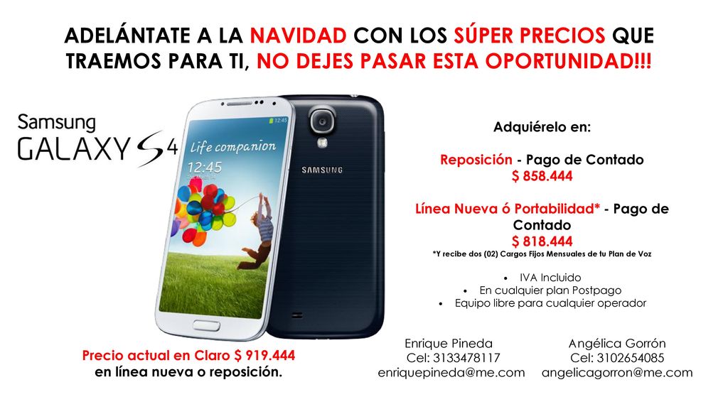ADELÁNTATE A LA NAVIDAD CON LOS SÚPER PRECIOS QUE TRAEMOS PARA TI, NO DEJES PASAR ESTA OPORTUNIDAD!!!