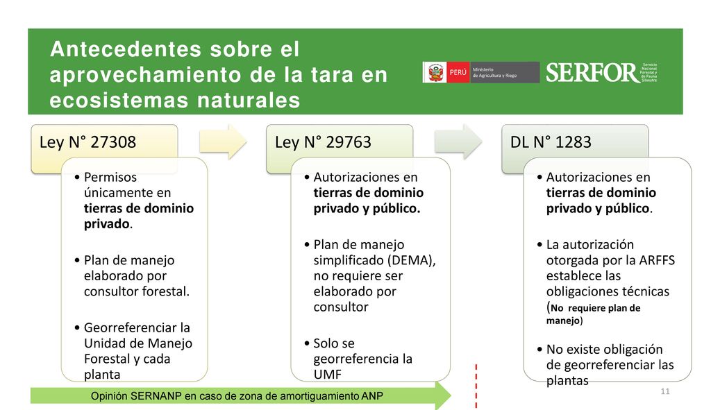 Opinión SERNANP en caso de zona de amortiguamiento ANP