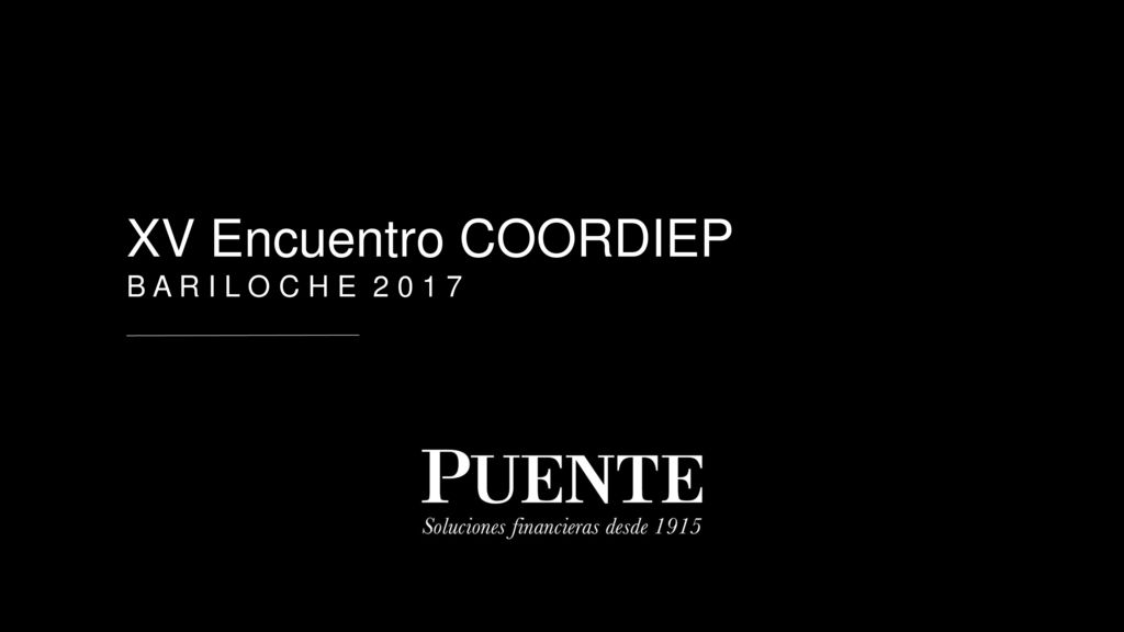 XV Encuentro COORDIEP B A R I L O C H E