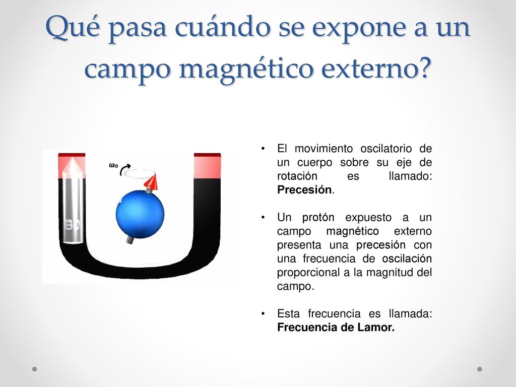 Qué pasa cuándo se expone a un campo magnético externo