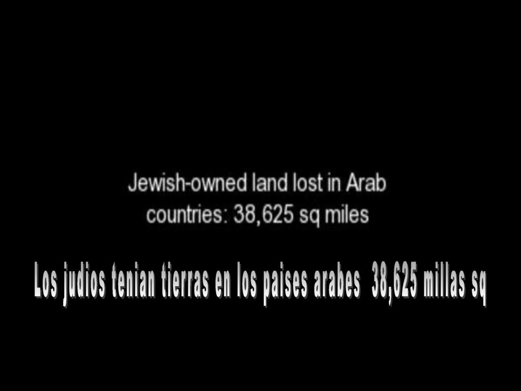 Los judios tenian tierras en los paises arabes 38,625 millas sq