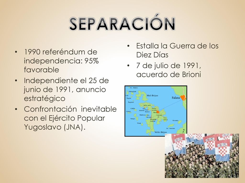 SEPARACIÓN Estalla la Guerra de los Diez Días