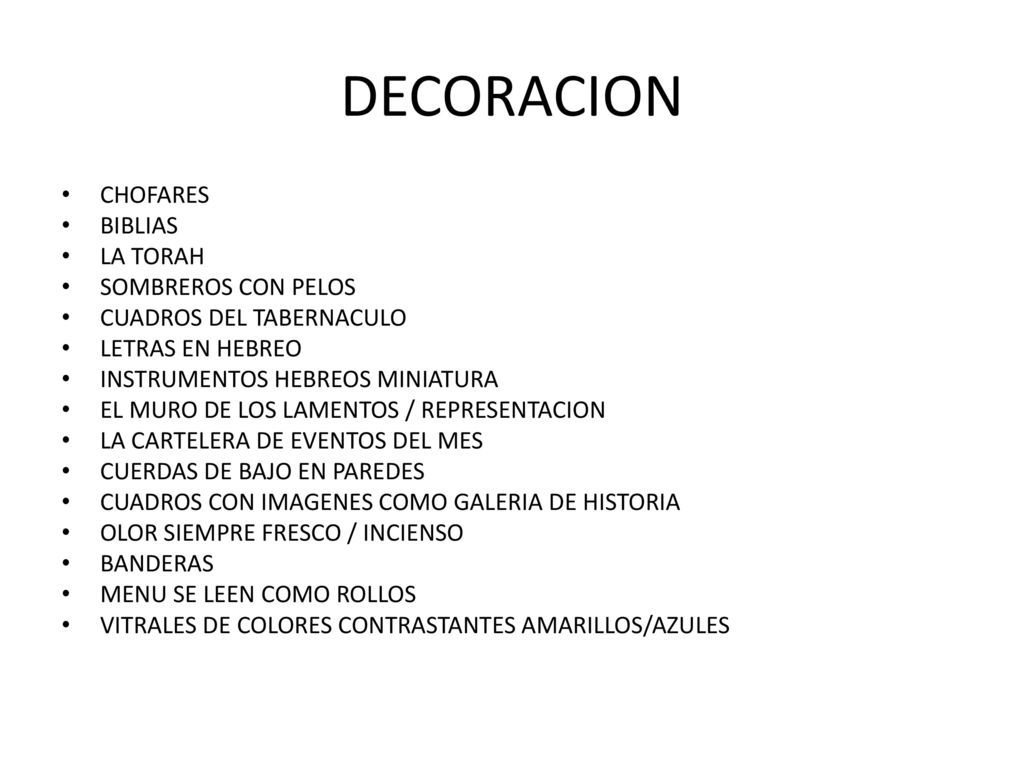 DECORACION CHOFARES BIBLIAS LA TORAH SOMBREROS CON PELOS