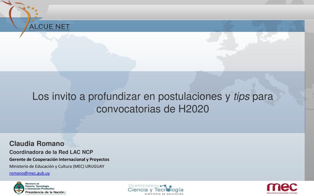 Los invito a profundizar en postulaciones y tips para convocatorias de H2020