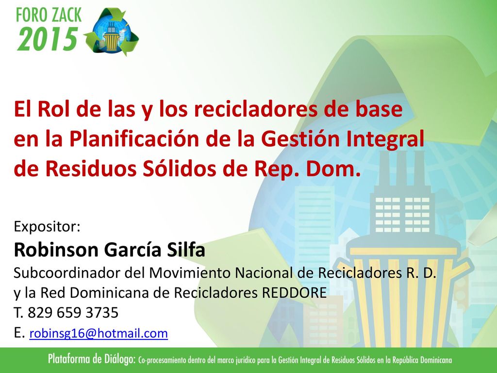 El Rol de las y los recicladores de base